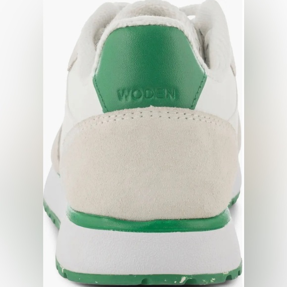 Woden Nellie Soft Sneaker in Basil / White - Picture 3 of 7